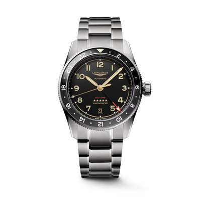 New Longines Spirit Zulu Time 39mm Titanium Anthracite Men's Watch L3.802.1.53.6