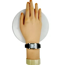 Burberry 14000 L Wristwatch Swiss Made Rectangular Stainless Steel Battery Black