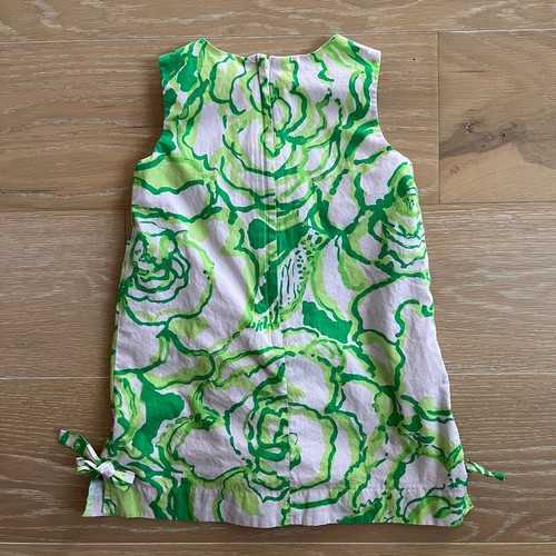Lilly Pulitzer Green Girl's Shift Dress sz 4 - Picture 2 of 4
