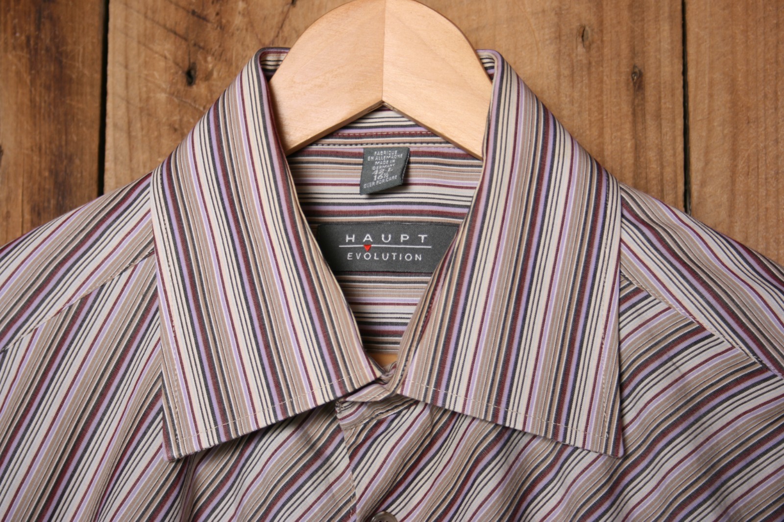 HAUPT Evolution Diagonal Striped Long Sleeve Butt… - image 2