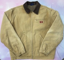 Vintage Dickies Blanket Lined Mens Duck Canvas Workwear Jacket Size XL Tall