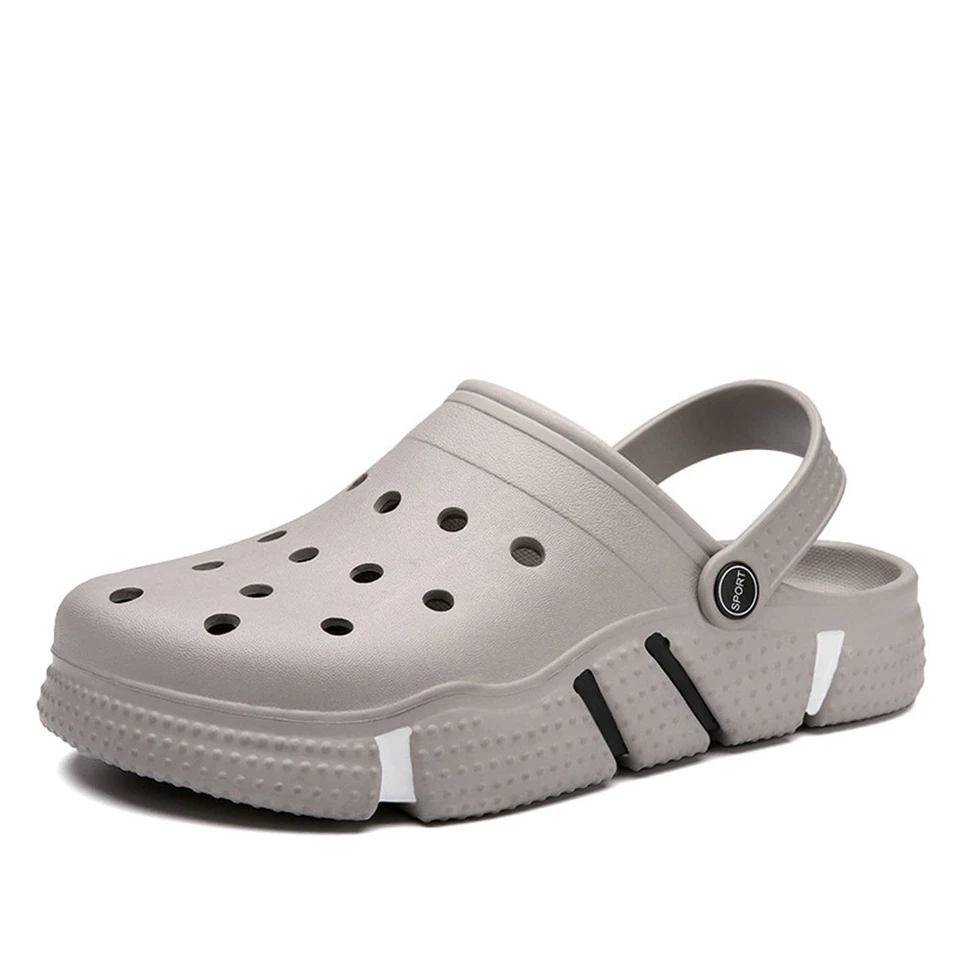 Crocs de moda para hombre para uso al aire libre, tallas extra grandes, sandalias de doble propósito Foto 4 de 4
