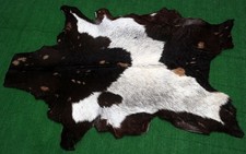 Luxury Goat hide Rug Hair on Area Rug Size 36"x24" Animal Leather Goat Skin G270