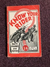 Speedway book Know Your Rider  complete record of 1946 season