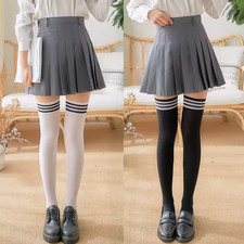 Girls Ladies Women Thigh High Over the Knee Socks Extra Long Cotton Stockings US