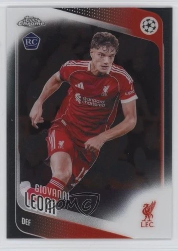 2025-26 Topps Chrome UEFA Club Competitions Giovanni Leoni #73 Rookie RC