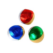 Kulki żonglierskie 60 mm - metaliczne - 3 sztuki