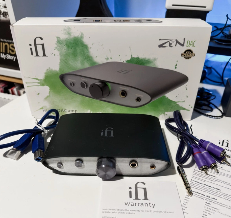 iFi-Audio ZEN DAC v2 MQA support direct DSD stream DAC with Headphone Amplifier