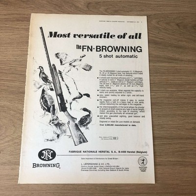 GUNS24 MAGAZINWERBUNG 12X9 FN-BROWNING 5 SCHUSS AUTOMATIK