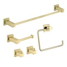 Quadra 5-Piece Bathroom Hardware Set - C-CBA15-5-1