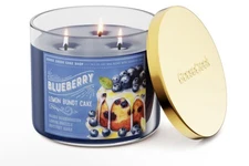 Goose Creek Blueberry Lemon Bundt Cake 3-Wick 14.5oz. Jar Candle Fruity Scented