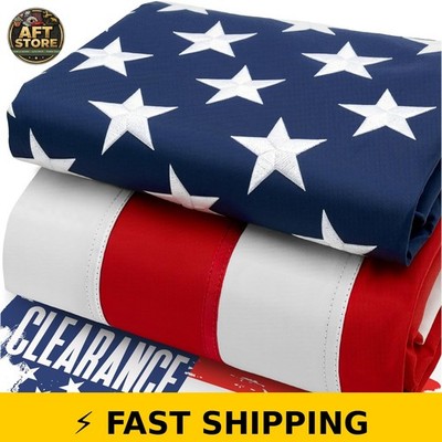NatFlag 3x5 ft Heavy-Duty US Flag with Embroidered Stars