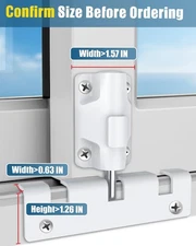 Door Lock Sliding Window Locks for Patio Sliding Glass Door Foot Locks for Front