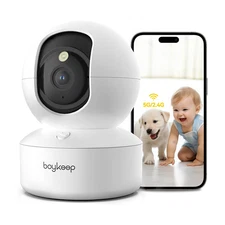 Wireless 5G WiFi Security Camera System 2K Smart Indoor Night Vision Wired Cam