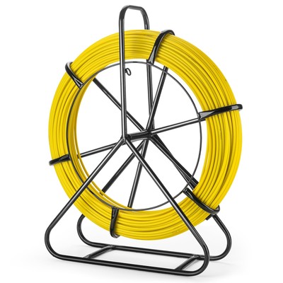 Fish Tape Fiberglass 656FT, Duct Rodder Fish Tape Pulling Tool, Cable Running...