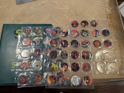 Todd McFarlane Spawn Spogz 3 Ring binder with 1-54 (missing 44) Pog Set