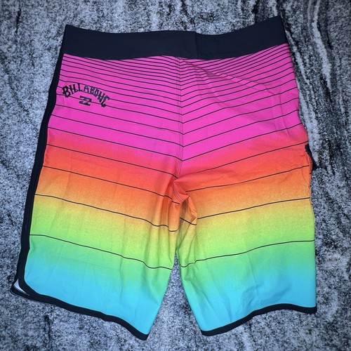 Bañador Billabong Board Shorts Para Hombre Talla 31 73 Rayas Pro Surf ELASTIZADO NEO - Imagen 3 de 10