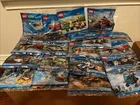 New Sealed Lot of 21 Lego City polybags space cars fire popcorn hot dog police +