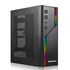 D32R Mini ITX Case ARGB Small Form Factor SFF Mini-Tower HTPC PC Cases Vented...