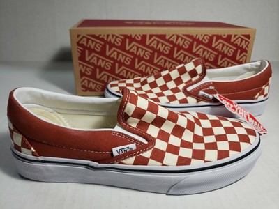 burgundy van slip ons