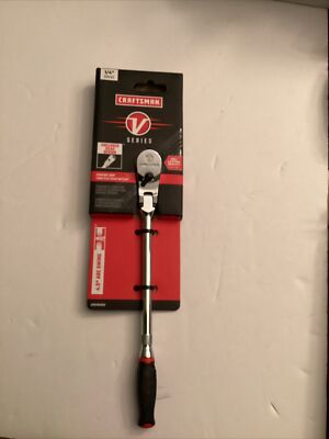 CRAFTSMAN V-SERIES Ratchet, 1/4 Inch Drive, 80-Tooth, Flexible Head XL Comfort