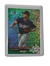 2017 Bowman Chrome Prospects Green Shimmer /99 Refractor #BCP196 Josh Sborz
