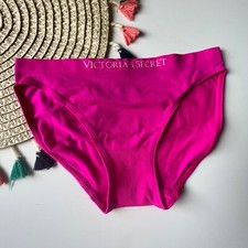 Victoria s Secret Seamless Bikini Panty Hot Pink Small NEW