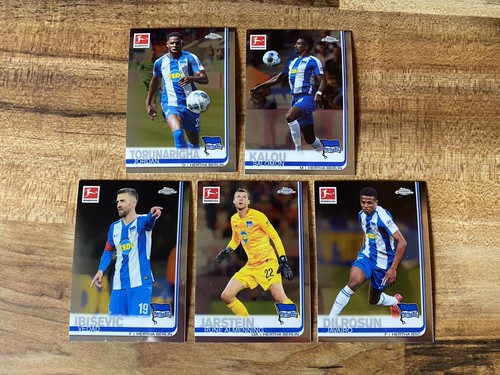 2019-20 Topps Chrome Bundesliga Hertha BSC Berlin Complete 5-Card Base Team Set