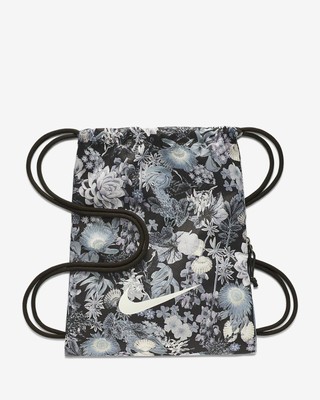 nike floral drawstring bag