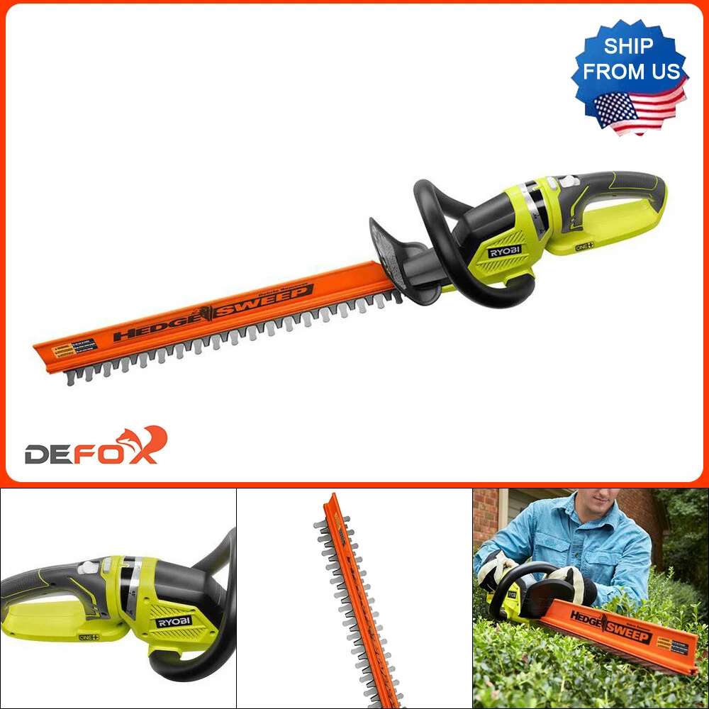 RYOBI 18V Hedge Trimmer w 22 in Blades 3 4 in Cutting Lawn Garden Stem Cutting