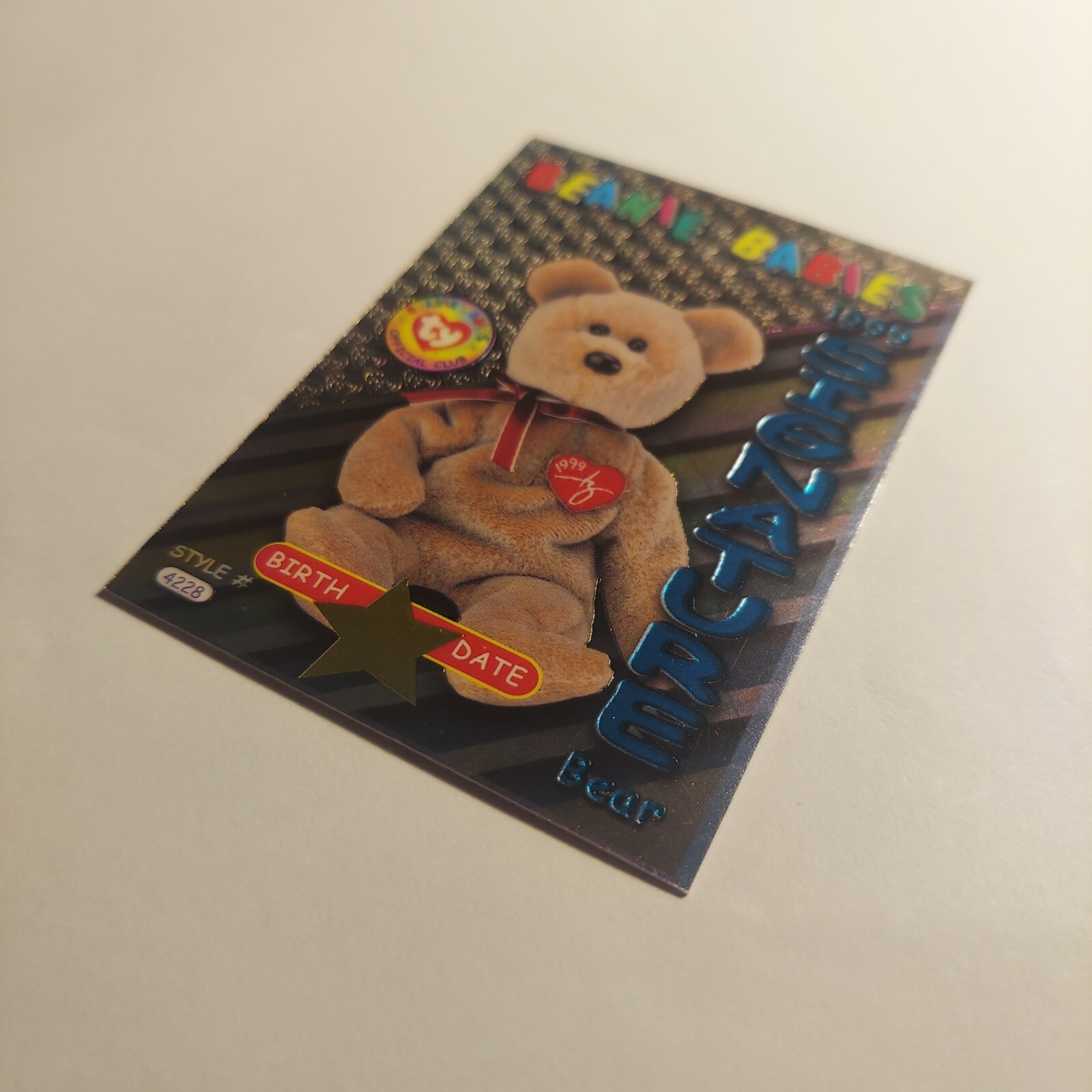 Ty Beanie Babies Signature Bear #4228 Trading Card 2nd Edition Series III 1999 - Picture 4 of 4