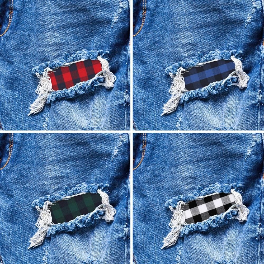 4 Styles Ripped Jeans Iron on Patches Iron on Fabric Repair Patch For