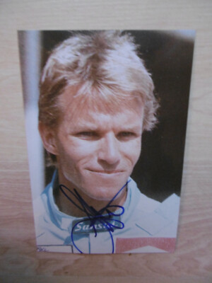 Stefan Johansson autograph signed 10x15 cm picture