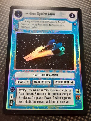 Decipher Star Wars CCG FOIL GEM Green Squad A-Wing UNPLAYED BB ...