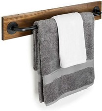 Rustic Wood Metal Wall Mounted Towel Bar/Hanging Rod Unit for Modular Racks