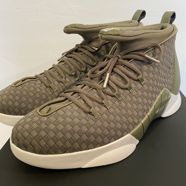 Nike Air Jordan 15 Psny Wvn Olive Sail Green Xv Ao2568 0 Public School Sz 11