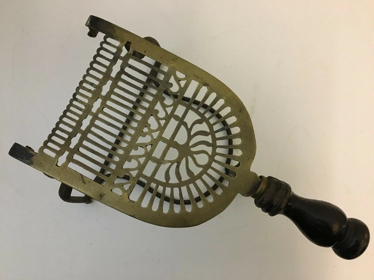 Antique Georgian Brass Fireplace Kettle Trivet Cast Iron Range Stand Pot  (QP224) | eBay