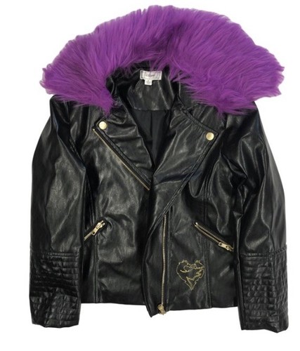 Signed Descendants Faux Leather Jacket 