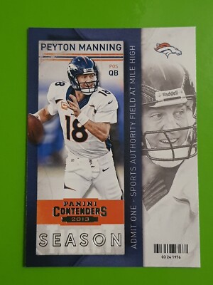 2013 Panini Contenders #14 Peyton Manning Denver Broncos