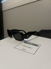 Prada PR17WS 1AB5S049 Women's Sunglasses 49 mm Black / Dark Grey Lens