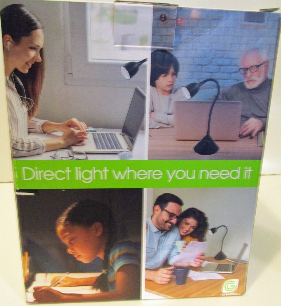 NEW Greenlite Energy Saving LED Desk Lamp White eBay