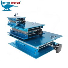   US  Lab Jack Aluminum Oxide Lifting Platform Lab Lifter Stand Table Scissor Jack