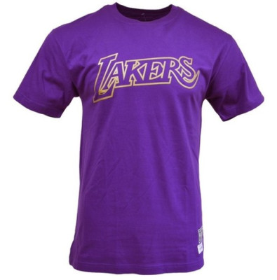 mitchell and ness lakers split t shirt