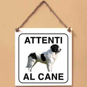 Landseer 1 Attenti Al Cane Targa Cane Cartello Ceramic Tiles Ebay
