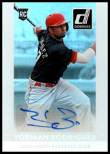 2015 Panini Donruss Signature Series Rookie Autograph #8 Reds Yorman Rodriguez