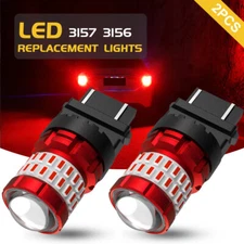 2PCS 800K Red LED Stop Brake Tail Light Bulbs 3157 for Chevy Avalanche 2007-2013