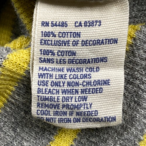 American Eagle Thermal Shirt Mens Size Small Yellow Long Sleeve Striped - 第 4/11 張圖片