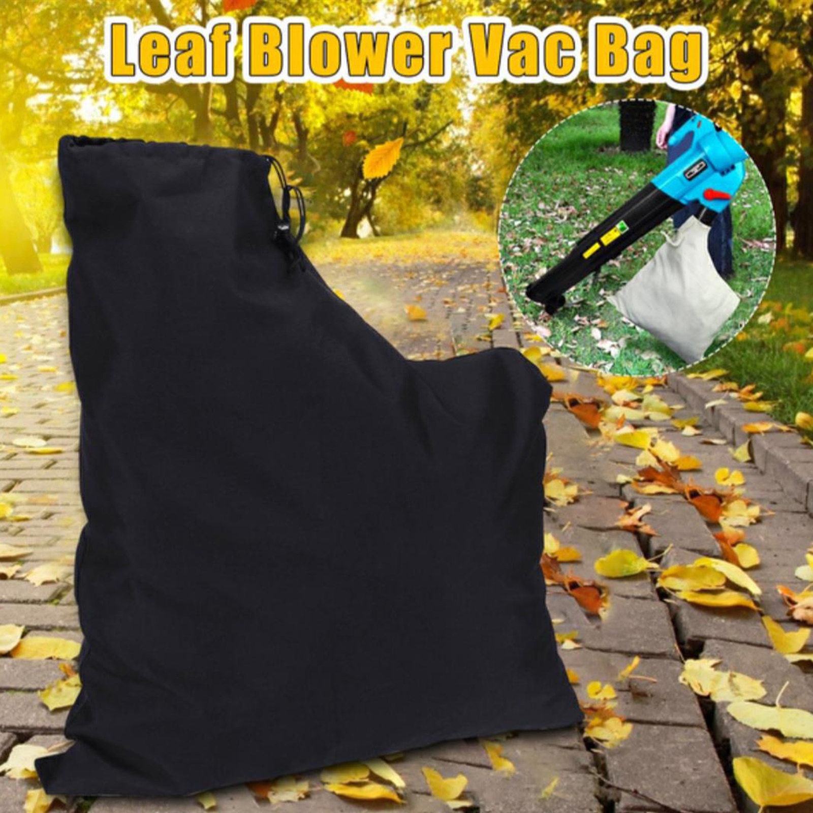 Universal Leaf Blower Vacuum Bags Garden Lawn Yard Shredder Replacement Leaf Bag