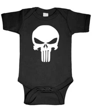 HERO SKULL - Unisex Cotton Romper Baby Bodysuit