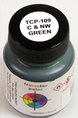 Tru-Color 109 Chicago & Northwestern - C&NW Green, 1 oz. Acrylic Model Paint